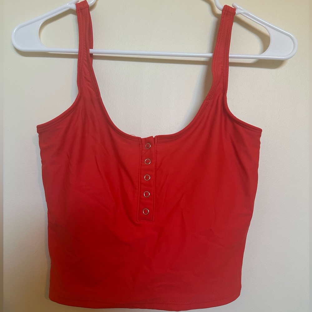 Red Swimsuit Top